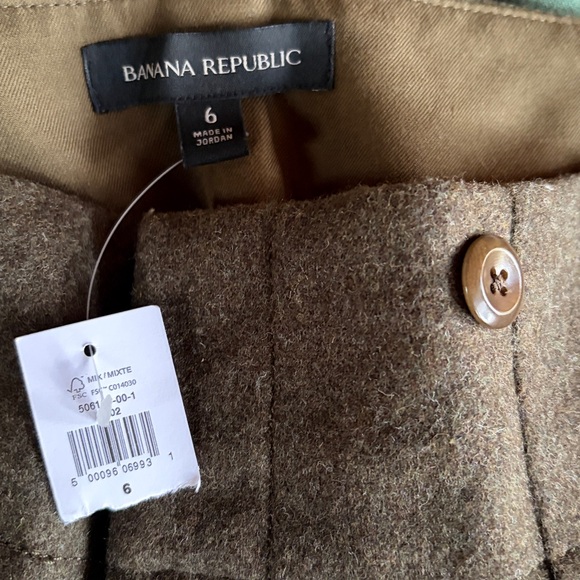 NWT Banana Republic Nessa Wide Leg Pants Wool - Picture 6 of 6